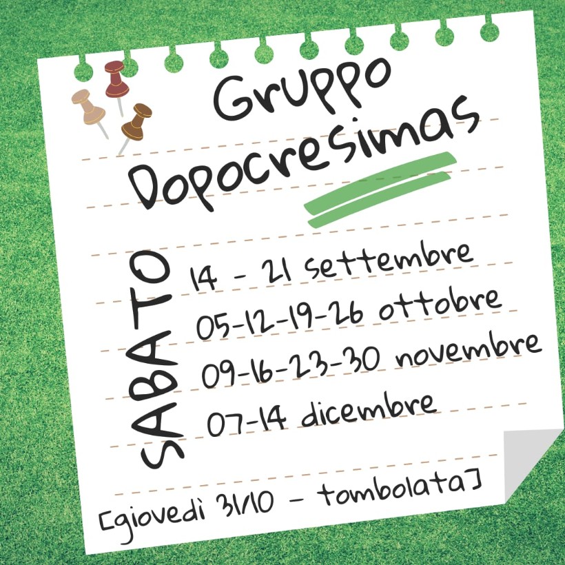 Gruppo Dopocresima del Sabato